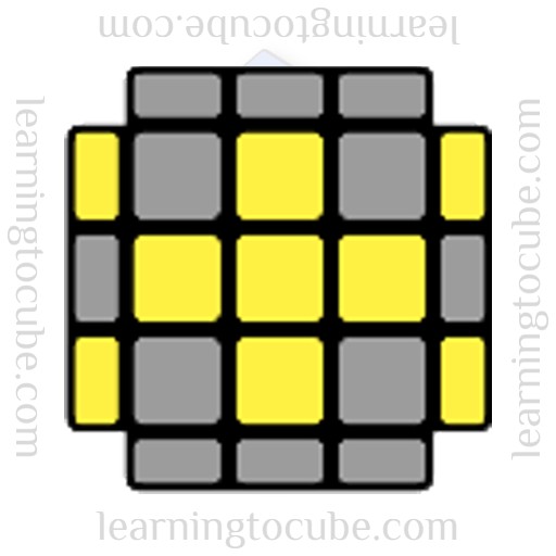 yellow cross shape OLL, OLL Algorithms, learning to cube, CFOP, how to solve a rubiks cube, best rubiks cube website, how to solve a rubiks cube fast, best algorithms for rubiks cube, speedcubing website, 