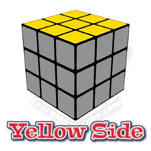 yellow side of a rubik's cube, tutorial for solving a rubik's cube, learning to cube, rubik's cube for beginners, 